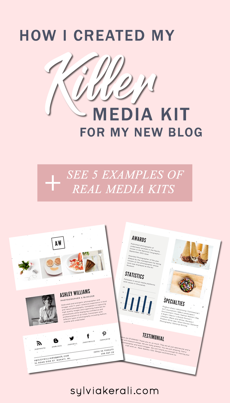 How To Create A Killer Media Kit For New Bloggers Sylvia Kerali